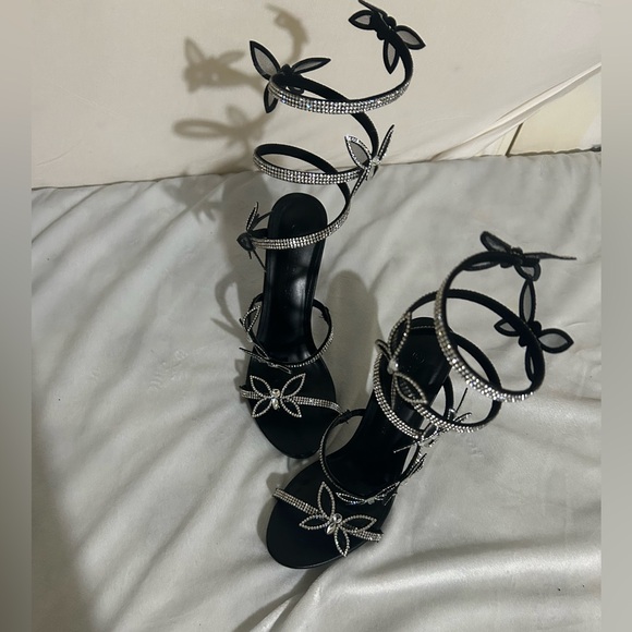 “ Wild Diva ” black butterfly heels - Picture 3 of 12
